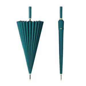 24-bone Semi-Automatic Large Straight Long Handle Umbrella 130cm Open Diameter
