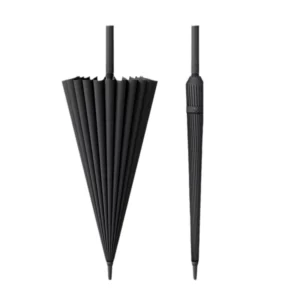 24K Extra Large Semi Automatic Umbrella Heavy Duty for Two People Straight Handle Storm Resistant Umbrella for Heavy Rain