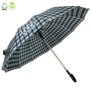 25*12K Golf Umbrella with Custom Logo Printing, Semi-Automatic, Fiberglass Ribs, Windproof, Promotional Advertising