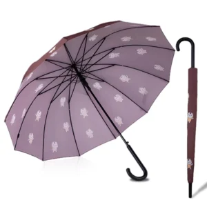 25 Inch Hot Selling Glass Fiber Straight Umbrella
