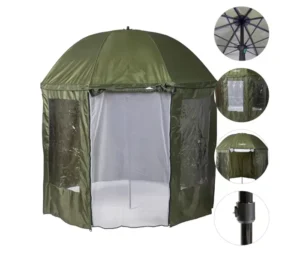 250cm Fishing Umbrella Tent with Window and Door