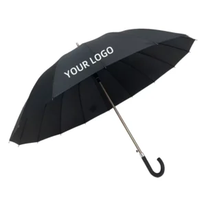 27 Inch 16k Semi Auto Golf Umbrella With Aluminum Shaft Rubber Handle Large Classic Design For Rain Sun Protection For Travel