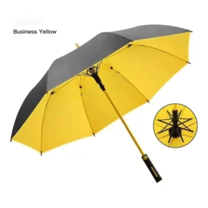 27 Inch 8K Auto Open Fiberglass Windproof Golf Umbrella with Logo Prints