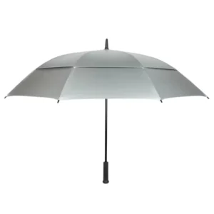 27 Inch Auto Open Double-Layer Pongee Fiberglass Golf Umbrella UV Protection