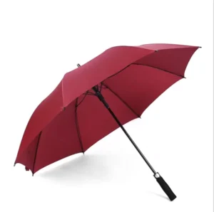 27-Inch Automatic Folding Golf Umbrella Portable Waterproof Anti-UV Straight Parasol