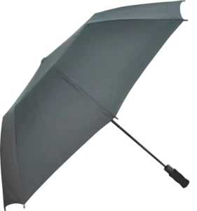 27-Inch Black Windproof Fiberglass Automatic-Open Folding Umbrella for Outdoor Use