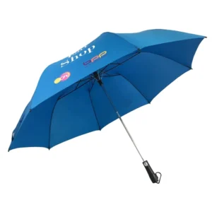 27-Inch Blue Golf Umbrella, 2-Fold Telescopic