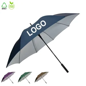 27 Inch Carbon Fiberglass Straight Golf Umbrella with Extra Long Handle, 8 Ribs, Windproof