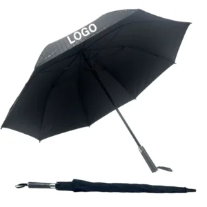27 Inch Classic Fully Automatic Custom Sublimation Printing Golf Umbrella Straight Windproof PU Coated Pongee Fabric Snake