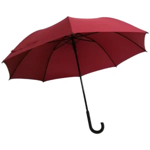 27-Inch Custom Logo Umbrella with Double Bone Hook Handle Pongee Material for Hotels and 4S Stores