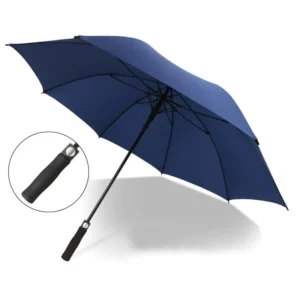 27-Inch Custom Logo Windproof Golf Umbrella for Adults, Straight Pattern