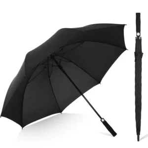 27-Inch Customized Logo Golf Umbrella with Fiberglass Shaft, Windproof, Straight