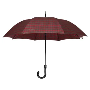 27-Inch Fiberglass Windproof Stick Golf Umbrella 190T Pongee Fabric Waterproof J Shape Handle Manual or Auto Travel Umbrella