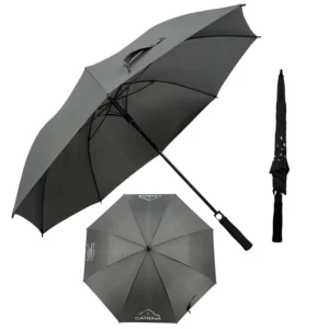27 Inch Full Fiberglass Windproof Golf Umbrella with Waterproof Canopy and EVA Handle