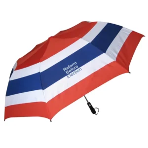 27 Inch Large Collapsible Golf Umbrella with Thailand Flag Print