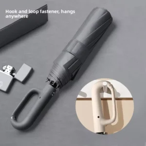 27-Inch Ring Buckle Fully Automatic Folding Wind-Resistant Sun and Rain Umbrella