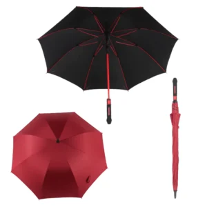 27-Inch Windproof Semi-Automatic Straight Umbrella for Adults