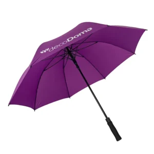 27Inch 8K Purple Colour Full Fiberglass Frame Custom logo Printed Golf Umbrella