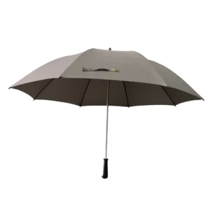 29 Inch 8-Rib Full Fiberglass Manual Golf Fishing Umbrella with Straight Rod and Curved Fingerprint Handle