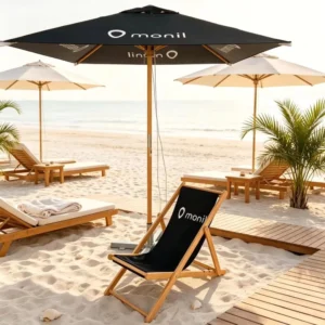 2X2M Waterproof Foldable Eco Friendly Garden Sun Umbrella for Hotel and Gym