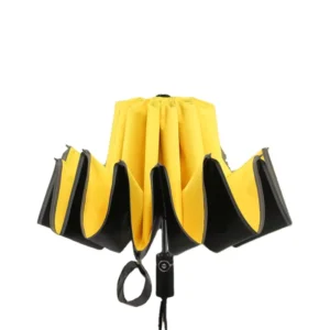 3-Fold Automatic Reverse Windproof Umbrella with Sun UV Protection