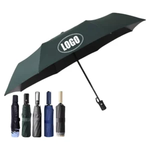 3-Fold Automatic UV Sun Parasol, Rain and Windproof, Custom Storm Umbrella