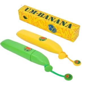 3-Fold Cartoon Kids Umbrella, Small Mini Banana Print
