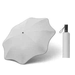 3-Fold Full-Automatic Blunt Umbrella with Rounded Safety Corners and UV Protection