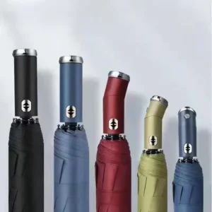 3-Fold Fully Automatic Dual-Use LED Umbrella with Flashlight