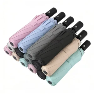 3-Fold Manual Folding Umbrella Windproof Rain and Sun Protection