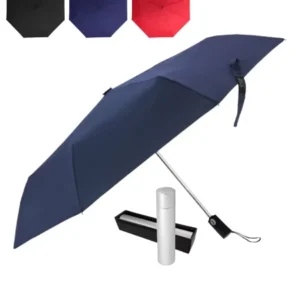 3-Fold Portable Travel Umbrella Waterproof UV Protection Windproof Custom Logo Printed for Gift Promotion