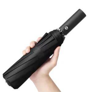 3-Fold Semi-Automatic Double-Frame 12K Enlarged Double-Person Wind-Resistant Gift Advertising Umbrella