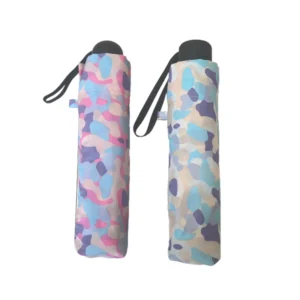 3-Fold Umbrella with Shape Memory Fabric, UV Protection, and Windproof Frame