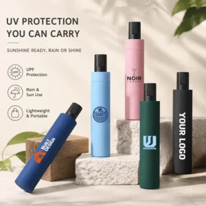 3 Fold Umbrellas Custom Colorful Logo Promotional Business Gift