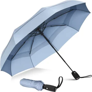 3-Folding Automatic Umbrella for Home Windproof Rain Umbrella