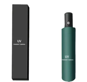 3-Folding UV Automatic Rain Windproof Sun Parasol Umbrella with Custom Logo