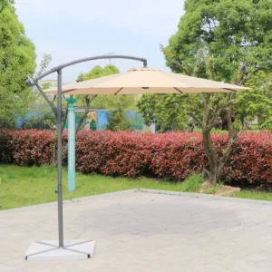 3 M (9.84 Ft) Hanging Banana Parasol with Metal Frame