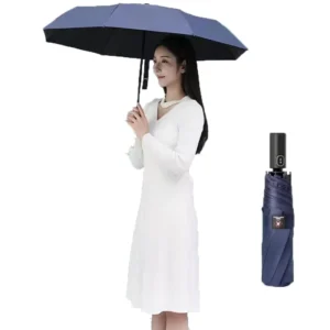 3-Section Unisex Automatic Folding Umbrella Rain and Sun UV-Proof Multi-Flower
