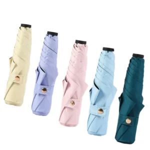 3 fold super light 140g feather carbon fiber UV 50+ pencil fold mini umbrella