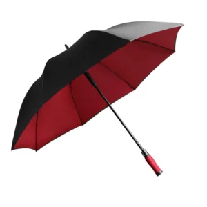 30 Inch 8K Double Layer Golf Straight Umbrella UV Anti Skid Windproof Customizable Logo Print