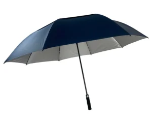 30 Inch 8K Semi-Auto Double Layer Silver Coating Golf Umbrella With Custom Design