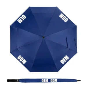 30-Inch Auto-Open Double-Layer Windproof Golf Umbrella with Long Handle, Oversized