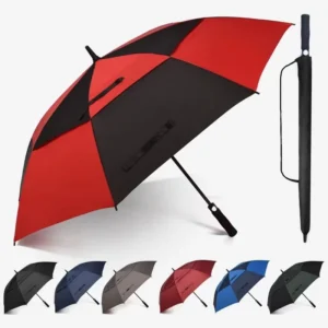 30 Inch Breathable Double Layer Business Car Advertising Straight Golf Umbrella