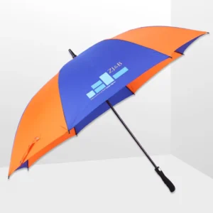 30-Inch Fully-Automatic Windproof Rain Waterproof Single Layer Golf Umbrella with Custom Logo for Travel