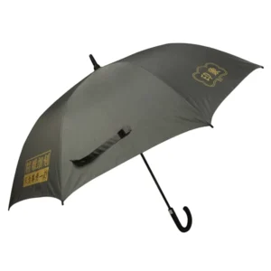 30 Inch High Quality Full Fiberglass Golf Umbrella Windproof Grey with Custom Logo Print Large Size Promotional Travel Accessory