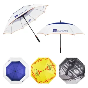 30 Inch Large Automatic Windproof Waterproof UV Protection Golf Umbrella for Promotional Custom Logo Printing