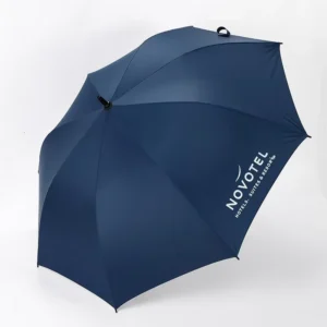 30-Inch Manual Long-Handle Golf Umbrella, Outdoor Sunshade, Rainproof, Customizable Logo