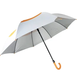 30 Inch Silver UV Coated Golf Umbrella Custom Printed for Promotions