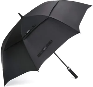 New Promotional Windproof Double Canopy UV Golf Umbrella With Logo Printing