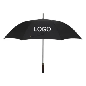 30 Inch Wooden Handle Custom Logo Straight Windproof Golf Umbrella